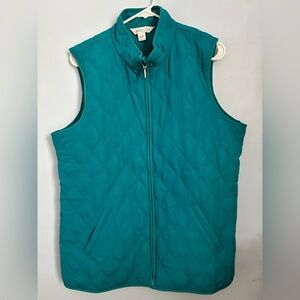 Coldwater Creek Turquoise Quilted Vest